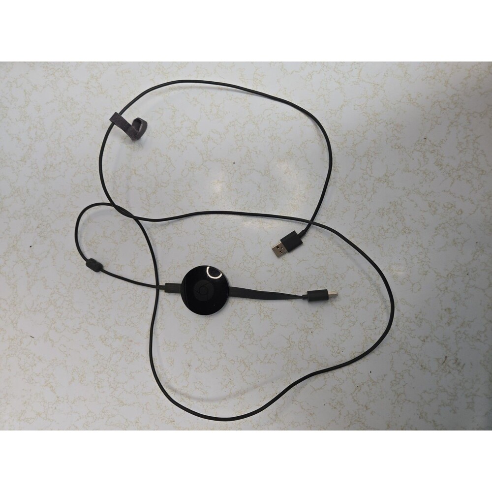 Google Chromecast Model HDMI Black Streaming Generation 2, HDMI cord included